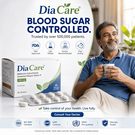 Clean medical product ad with trust-building typography