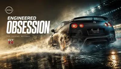 Drifting nissan GTR