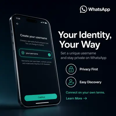 Generate an ad, WhatsApp is launching user name feature.